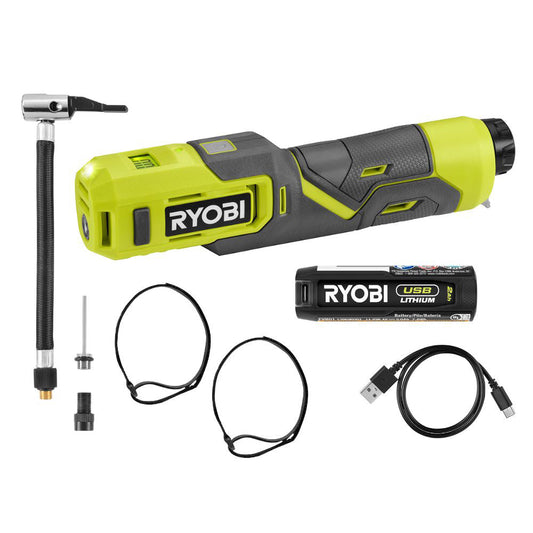 USB LITHIUM BIKE & BALL PUMP KIT | RYOBI