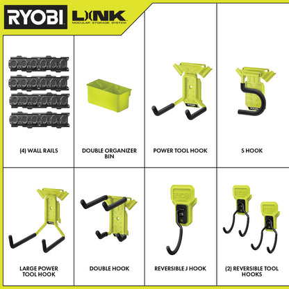 12 PC. LINK WALL STORAGE KIT | RYOBI