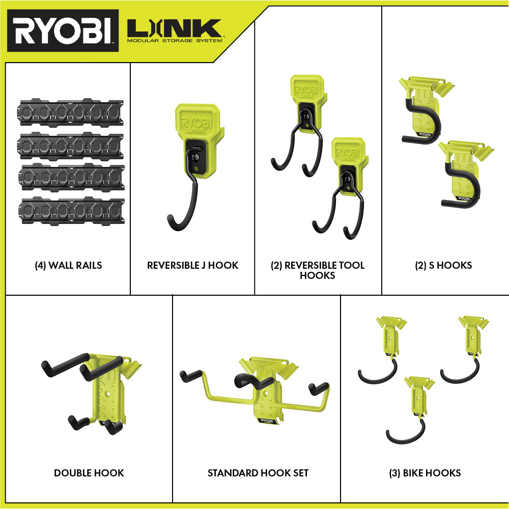 14 PC. LINK RECREATIONAL STORAGE KIT | RYOBI