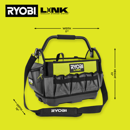 LINK 17″ OPEN TOOL TOTE | RYOBI