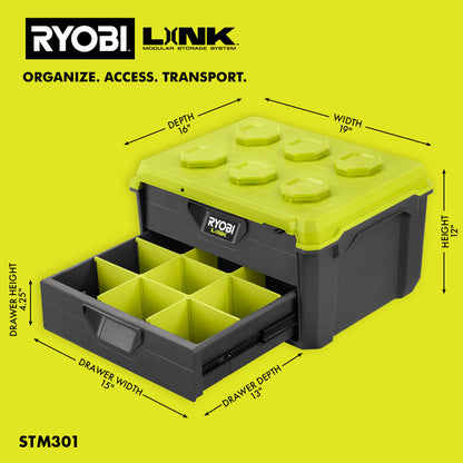 LINK 2-DRAWER TOOL BOX | RYOBI