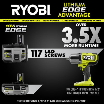 18V ONE+ 12AH LITHIUM EDGE BATTERY | RYOBI
