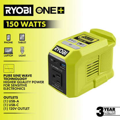18V ONE+ 150W POWER SOURCE | RYOBI
