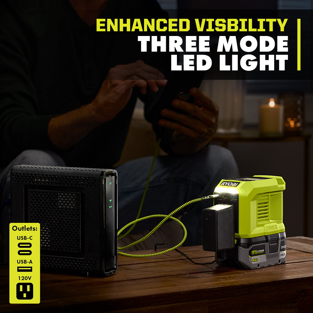 18V ONE+ 200W POWER SOURCE/CHARGER KIT | RYOBI
