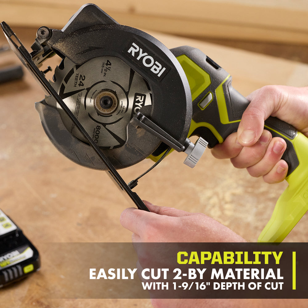 18V ONE+ 4-1/2″ CIRCULAR SAW KIT | RYOBI