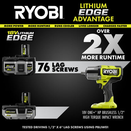 18V ONE+ 8AH LITHIUM EDGE BATTERY | RYOBI