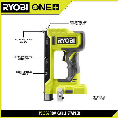 18V ONE+ CABLE STAPLER | RYOBI