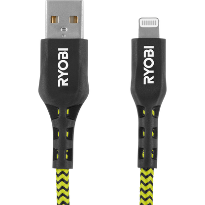 10′ USB-A TO LIGHTNING CABLE | RYOBI