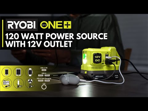 18V ONE+ 120-WATT POWER SOURCE WITH 12V OUTPUT | RYOBI