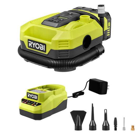 18V ONE+ DUAL FUNCTION DIGITAL INFLATOR/DEFLATOR KIT | RYOBI