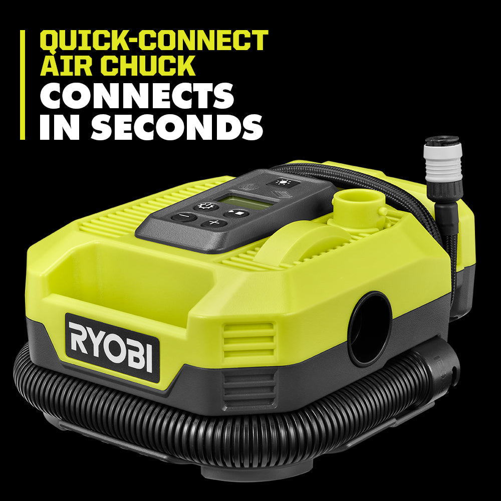 18V ONE+ DUAL FUNCTION DIGITAL INFLATOR/DEFLATOR KIT | RYOBI