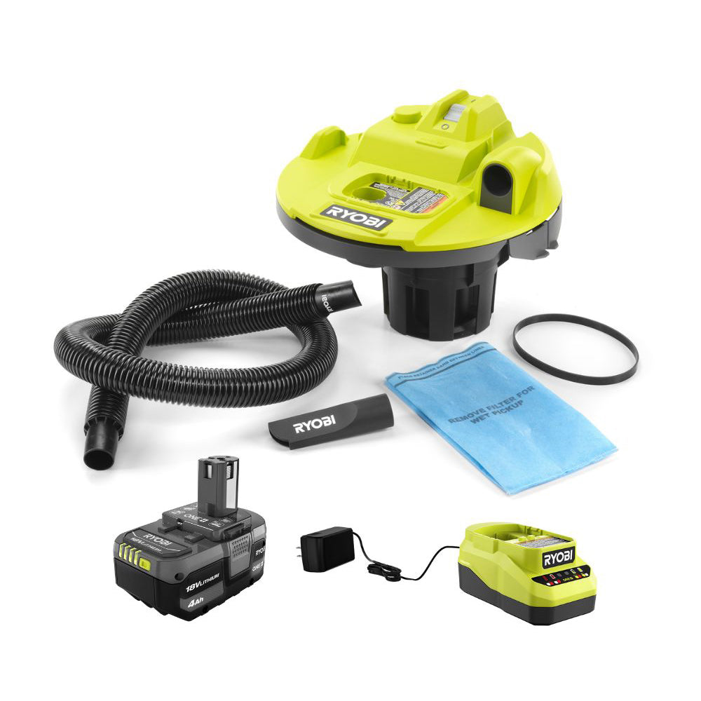18V ONE+ BUCKET TOP WET/DRY VACUUM KIT | RYOBI