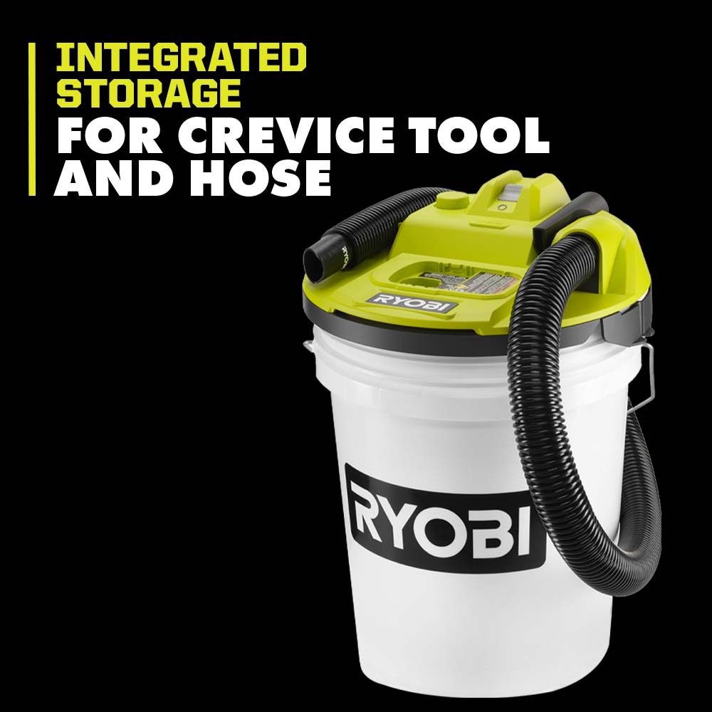18V ONE+ BUCKET TOP WET/DRY VACUUM KIT | RYOBI