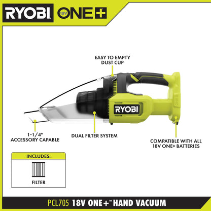 18V ONE+ HAND VACUUM KIT | RYOBI