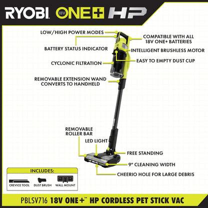 18V ONE+ HP STICK VACUUM KIT | RYOBI
