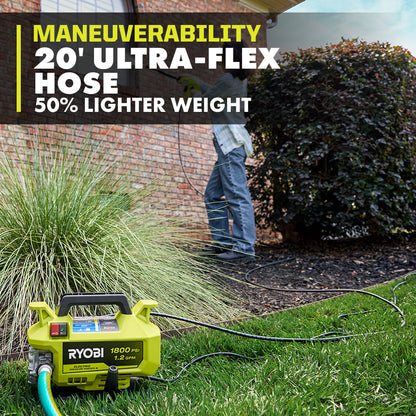 1800 PSI 1.2 GPM ELECTRIC PRESSURE WASHER | RYOBI