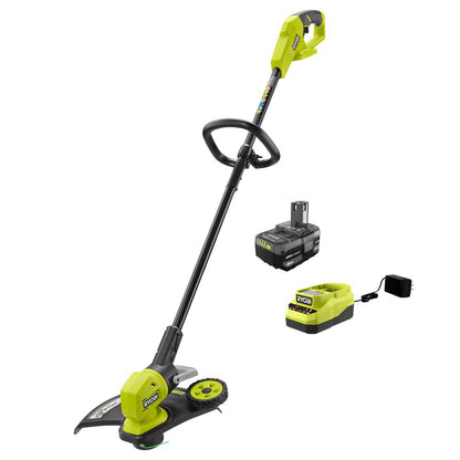18V ONE+ 13″ CORDLESS BATTERY STRING TRIMMER/ LAWN EDGER WITH 4.0 AH BATTERY AND CHARGER | RYOBI