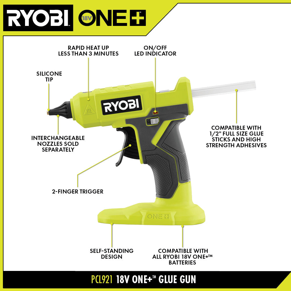 18V ONE+ GLUE GUN | RYOBI
