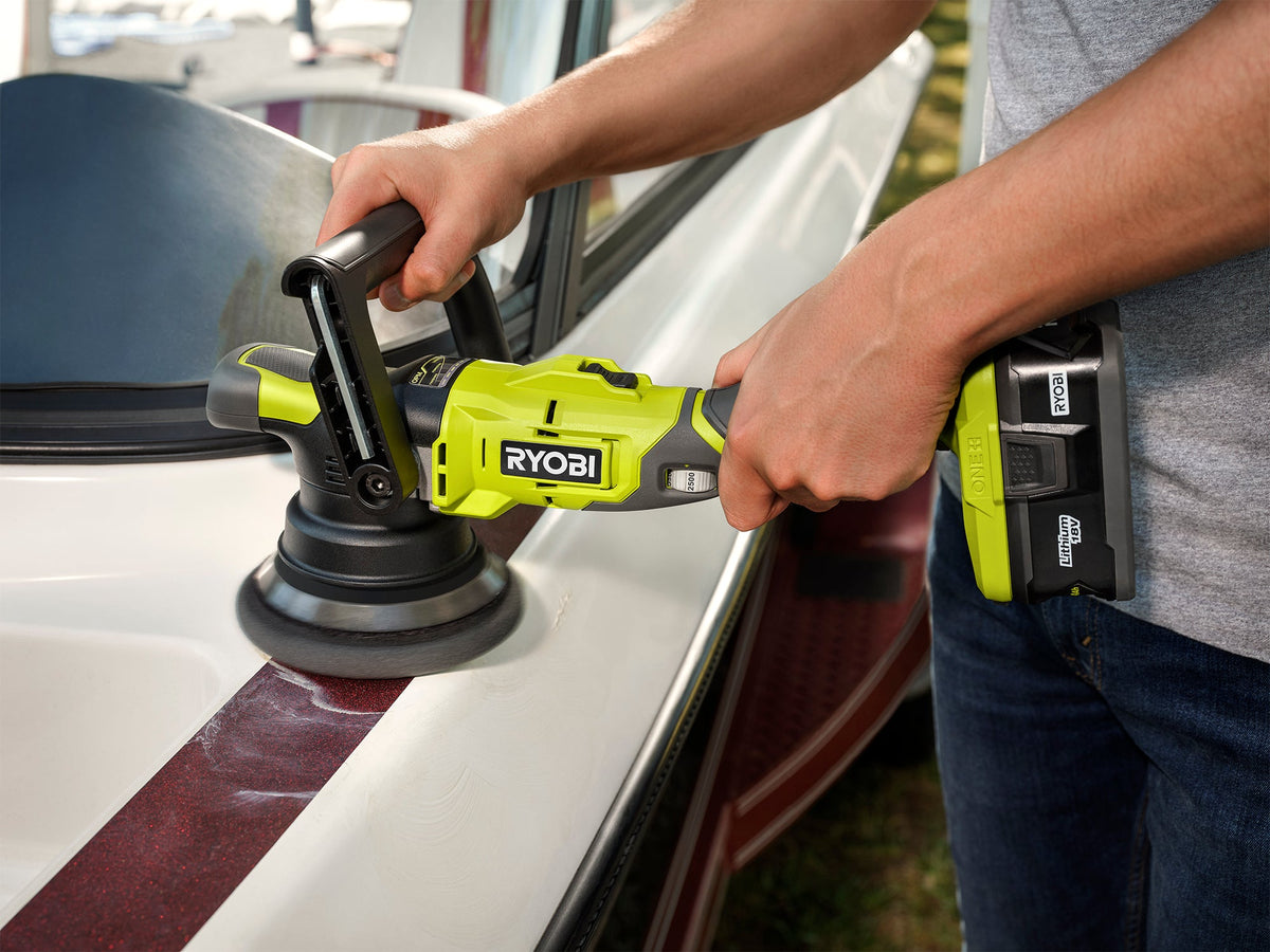 18V ONE+ 5″ VARIABLE SPEED DUAL ACTION POLISHER | RYOBI