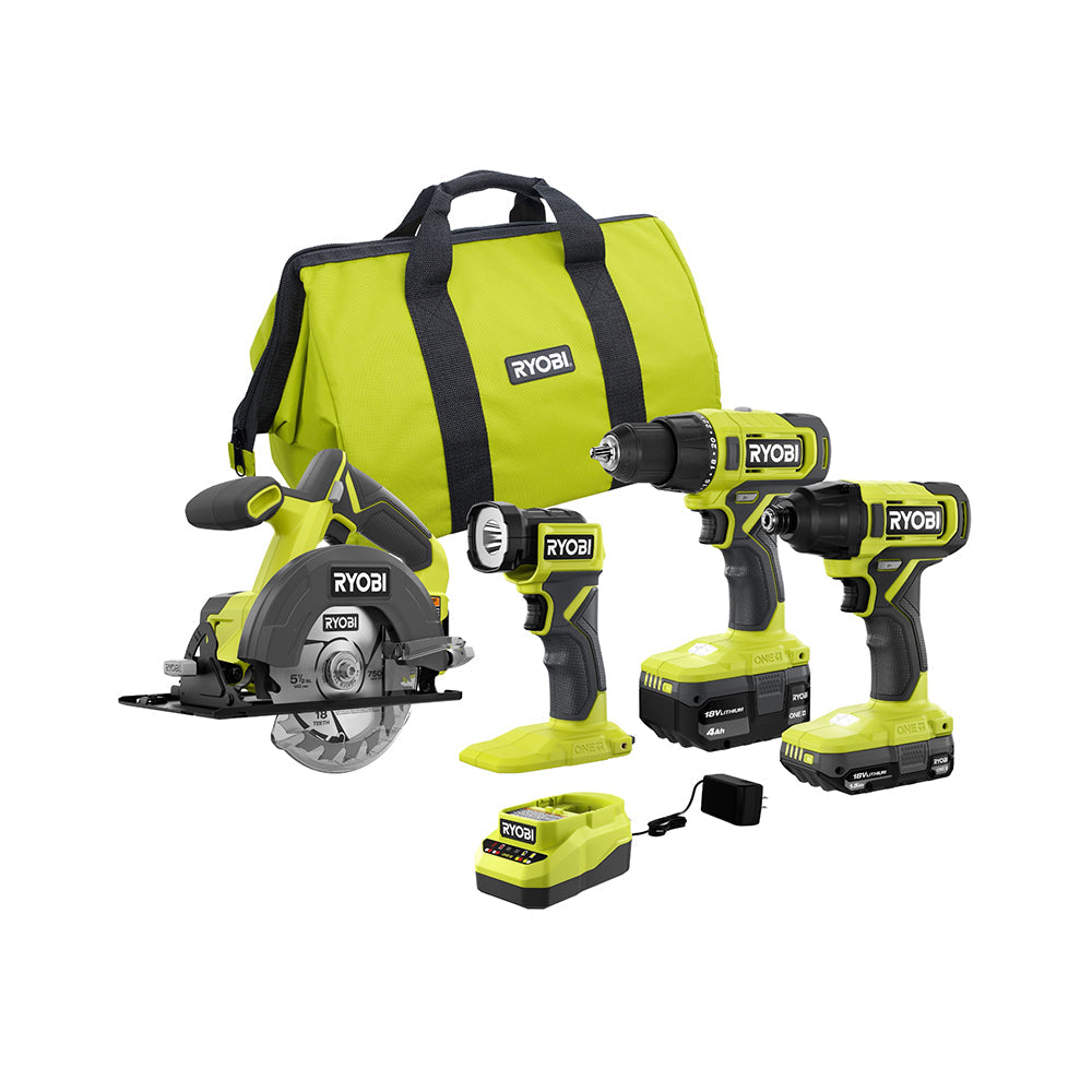 18V ONE+ 4-TOOL COMBO KIT | RYOBI