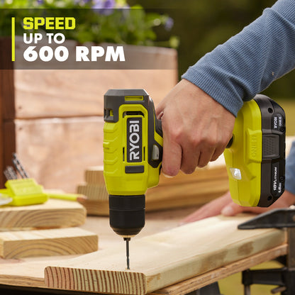 18V ONE+ 3/8″ CORDLESS DRILL/DRIVER KIT WITH 1.5AH BATTERY AND CHARGER | RYOBI
