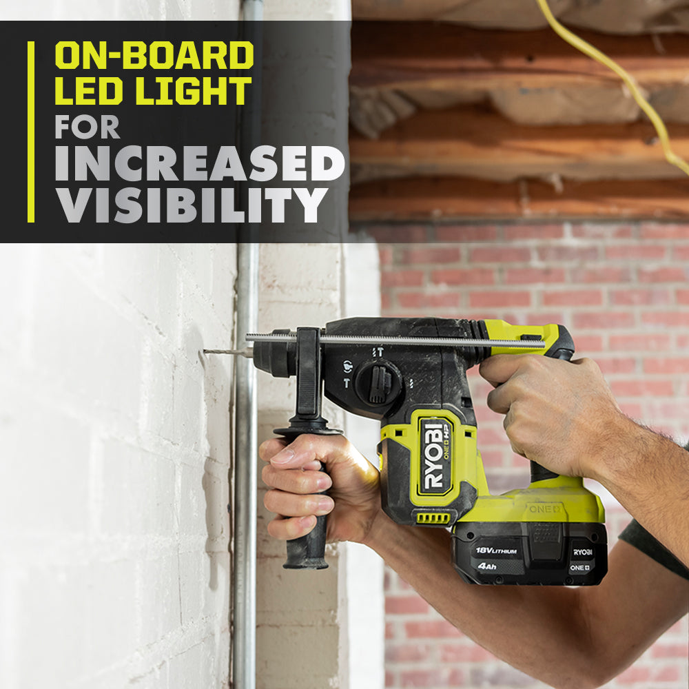 18V ONE+ HP 1″ SDS ROTARY HAMMER KIT | RYOBI