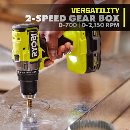 18V ONE+ HP BRUSHLESS 1/2″ DRILL/DRIVER KIT | RYOBI