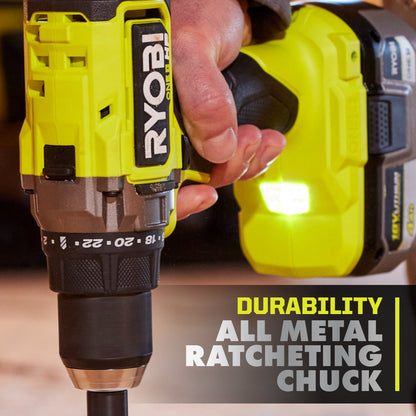 18V ONE+ HP BRUSHLESS 1/2″ DRILL/DRIVER KIT | RYOBI