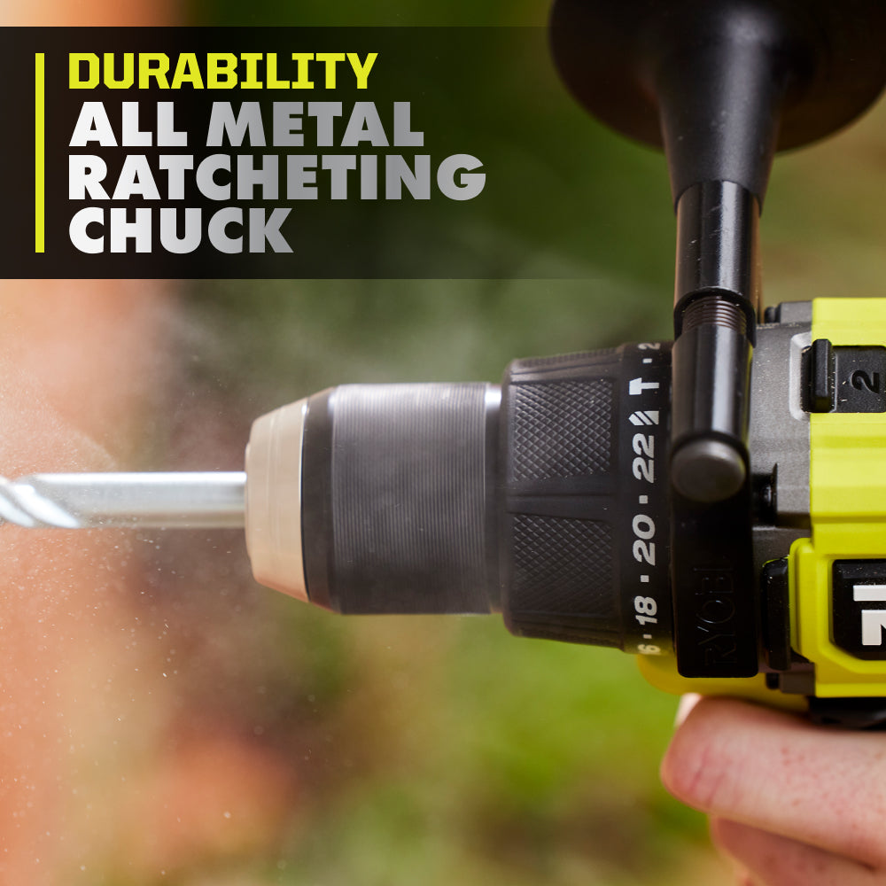 18V ONE+ HP BRUSHLESS 1/2″ HAMMER DRILL | RYOBI