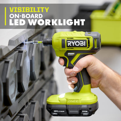 18V ONE+ 1/4″ HEX SCREWDRIVER KIT | RYOBI