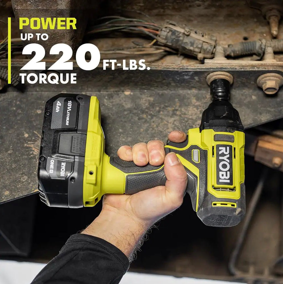 18V ONE+ 3/8″ IMPACT WRENCH KIT | RYOBI