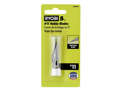 #11 STEEL PRECISION HOBBY KNIFE REPLACEMENT UTILITY KNIFE BLADES (5-PIECE) | RYOBI