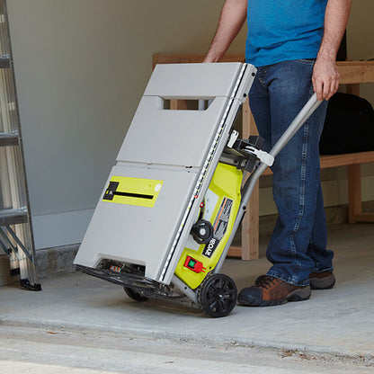 10″ EXPANDED CAPACITY TABLE SAW WITH ROLLING STAND | RYOBI