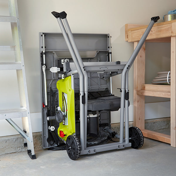 10″ EXPANDED CAPACITY TABLE SAW WITH ROLLING STAND | RYOBI
