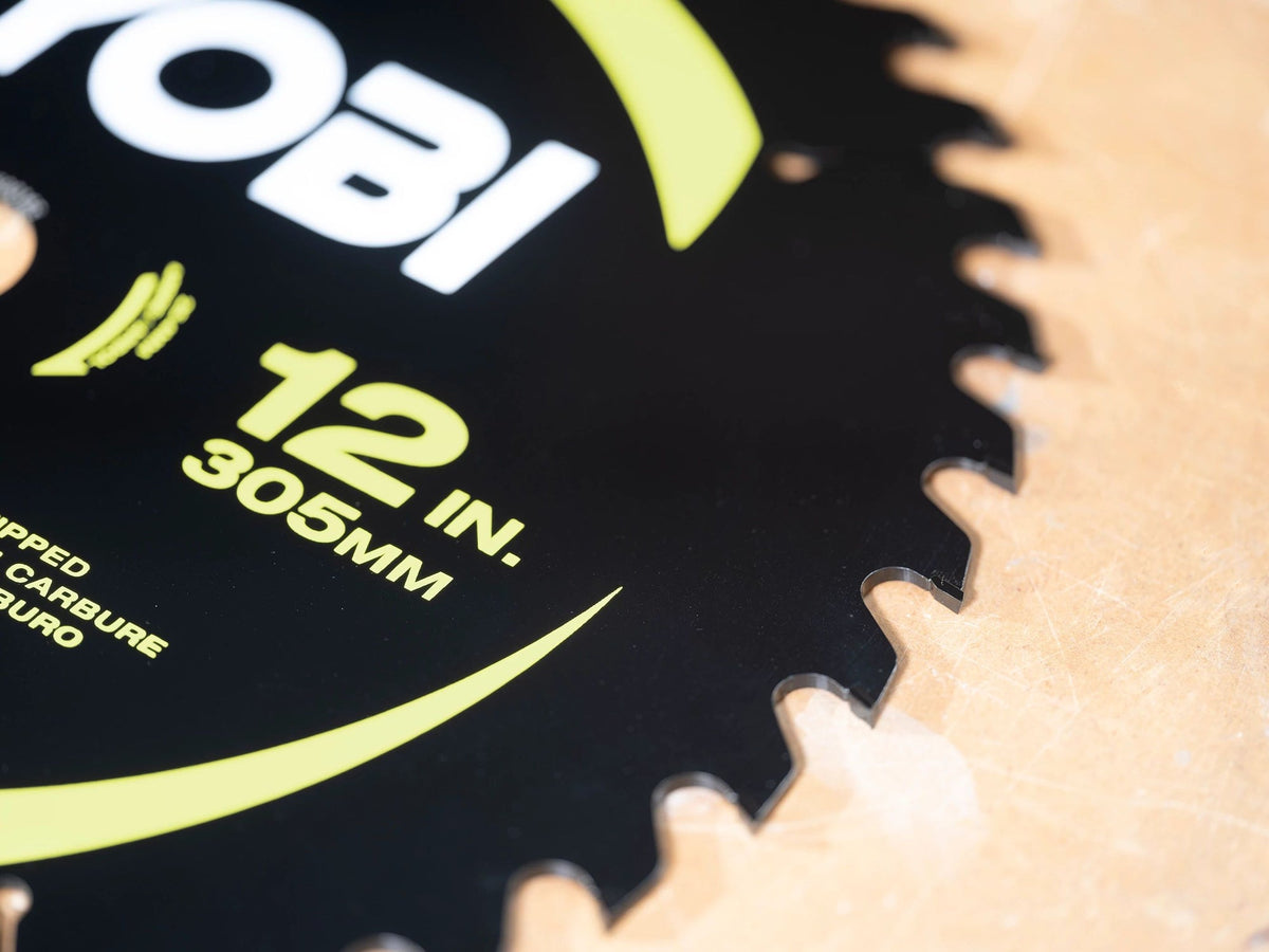 12″ 40 CARBIDE TEETH THIN KERF MITER SAW BLADE | RYOBI