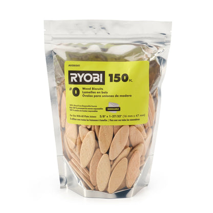 150 PC. #0 WOOD BISCUITS | RYOBI