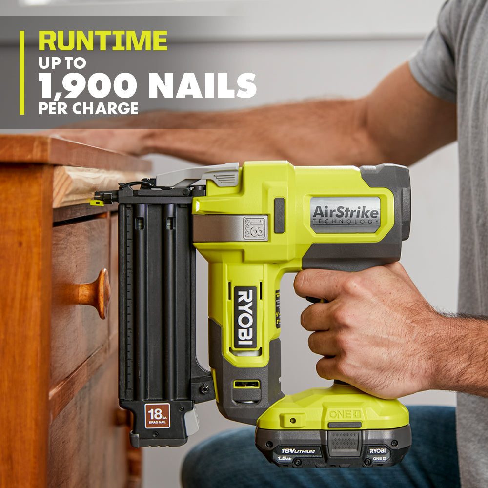18V ONE+ AIRSTRIKE 18GA BRAD NAILER KIT | RYOBI