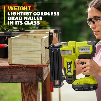 18V ONE+ AIRSTRIKE 18GA BRAD NAILER KIT | RYOBI
