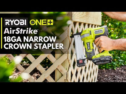 18V ONE+ AIRSTRIKE 18GA NARROW CROWN STAPLER KIT | RYOBI