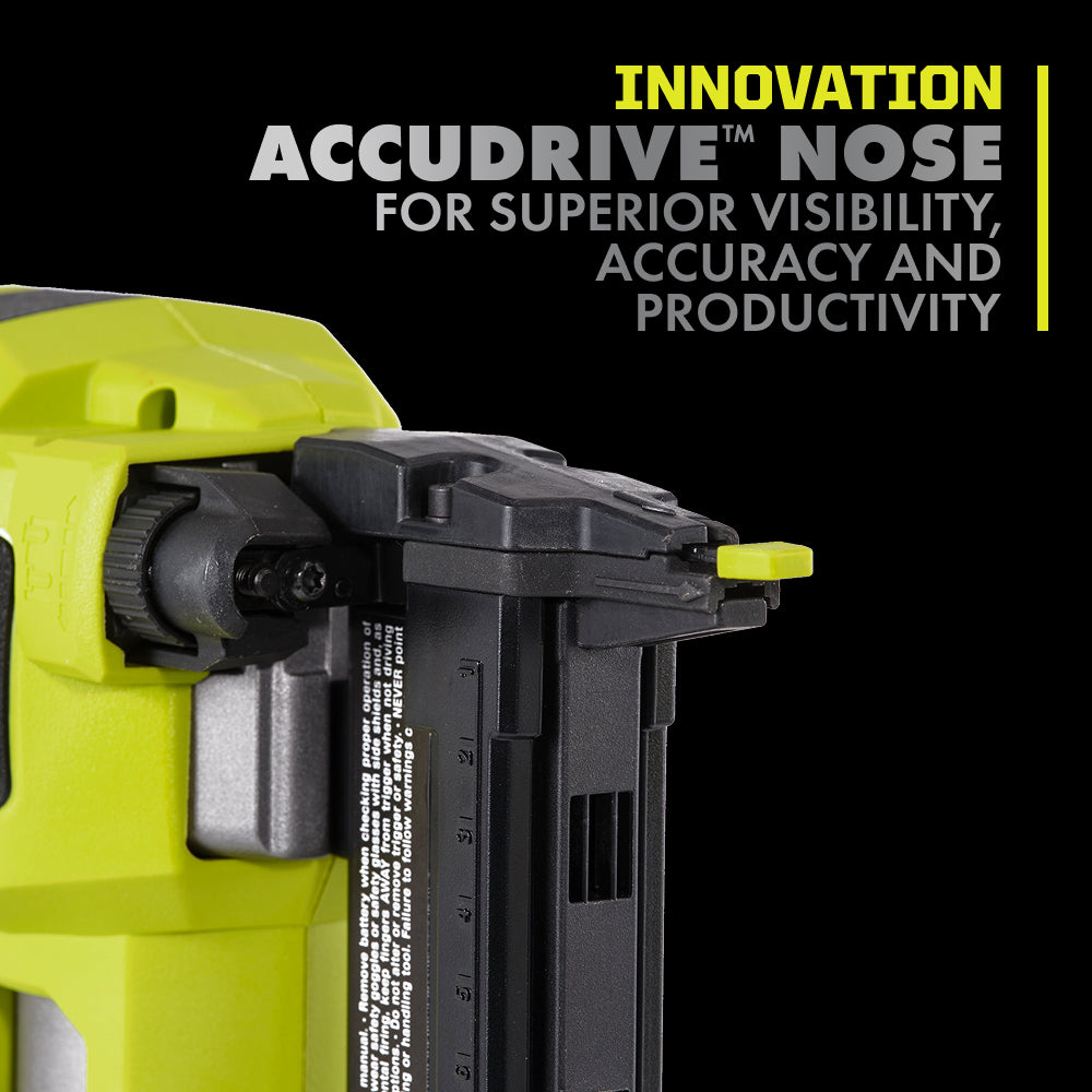 18V ONE+ HP 18V BRUSHLESS CORDLESS 18-GAUGE NARROW CROWN STAPLER, CORDLESS STAPLE GUN (TOOL ONLY) | RYOBI
