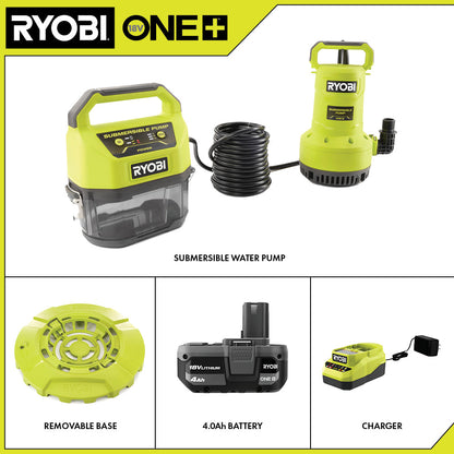 18V ONE+ 20 GPM SUBMERSIBLE WATER TRANSFER PUMP KIT | RYOBI