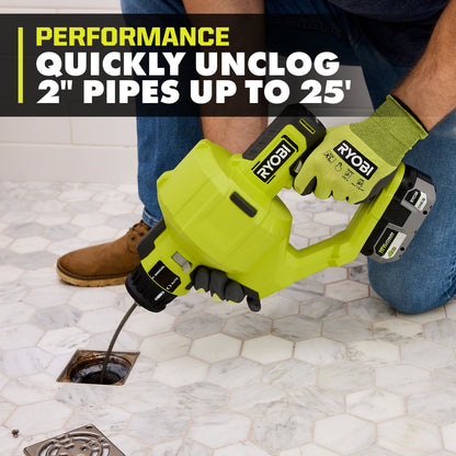 18V ONE+ 25′ DRAIN AUGER | RYOBI