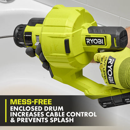 18V ONE+ 25′ DRAIN AUGER | RYOBI