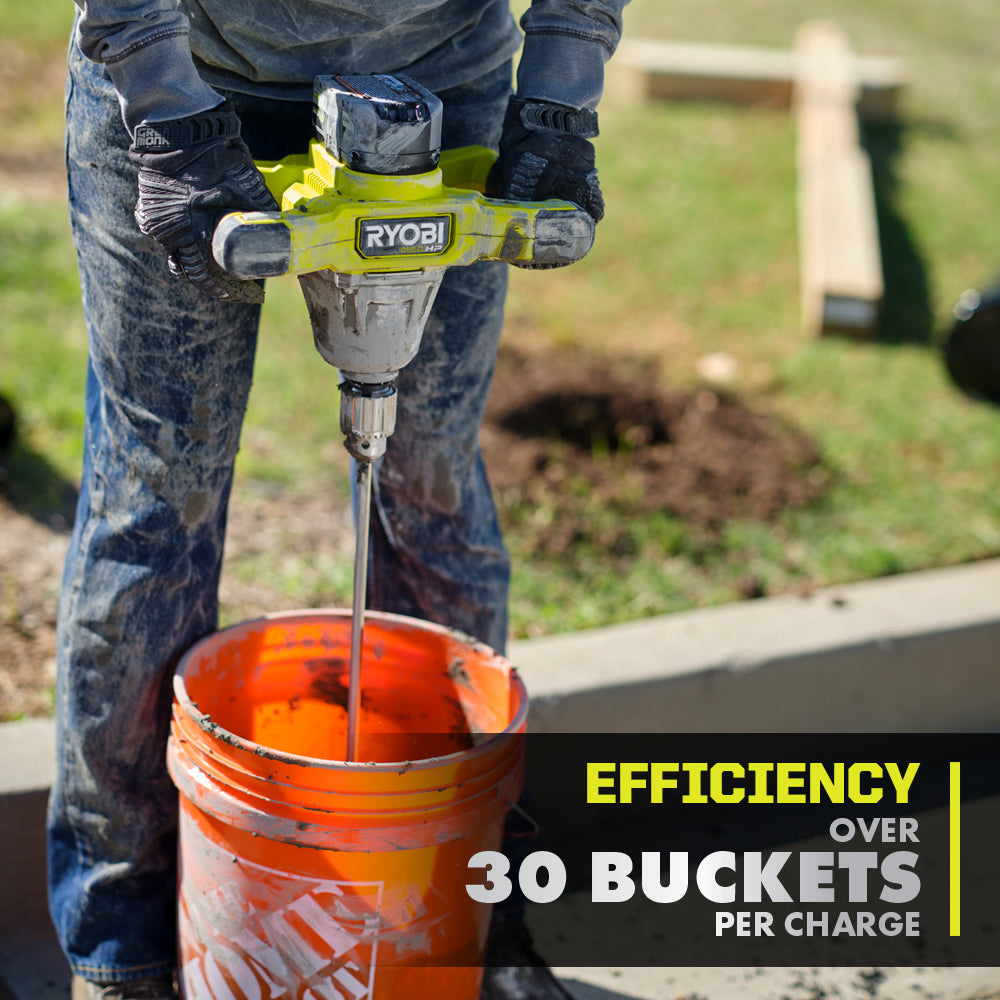 18V ONE+ HP BRUSHLESS 1/2″ MUD MIXER | RYOBI
