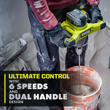 18V ONE+ HP BRUSHLESS 1/2″ MUD MIXER | RYOBI