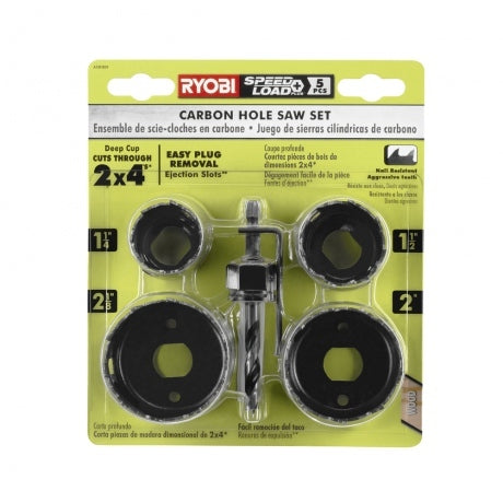 1.18″ CARBON HOLE SAW SET (5 PC.) | RYOBI