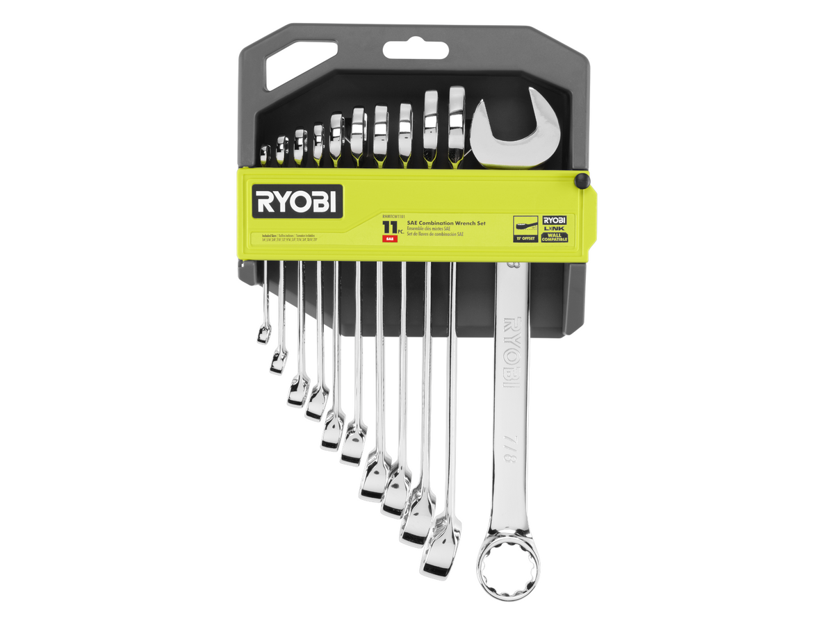11 PC. SAE COMBINATION WRENCH SET | RYOBI