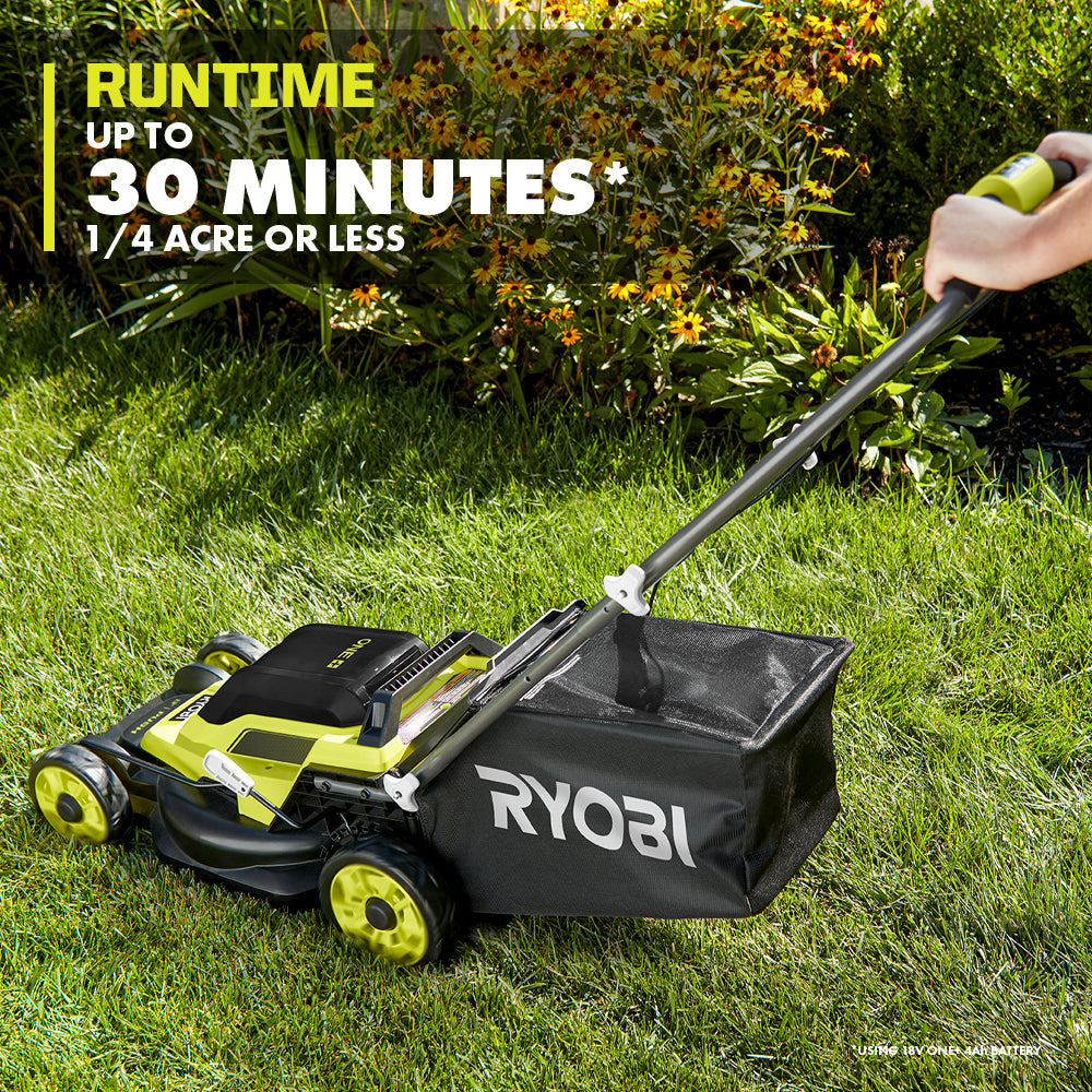 18V ONE+ 13″ PUSH MOWER KIT | RYOBI