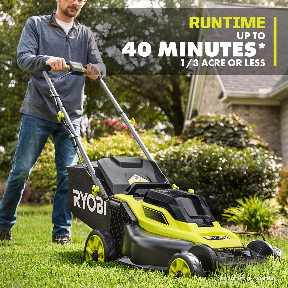 18V ONE+ HP BRUSHLESS 16″ PUSH MOWER | RYOBI