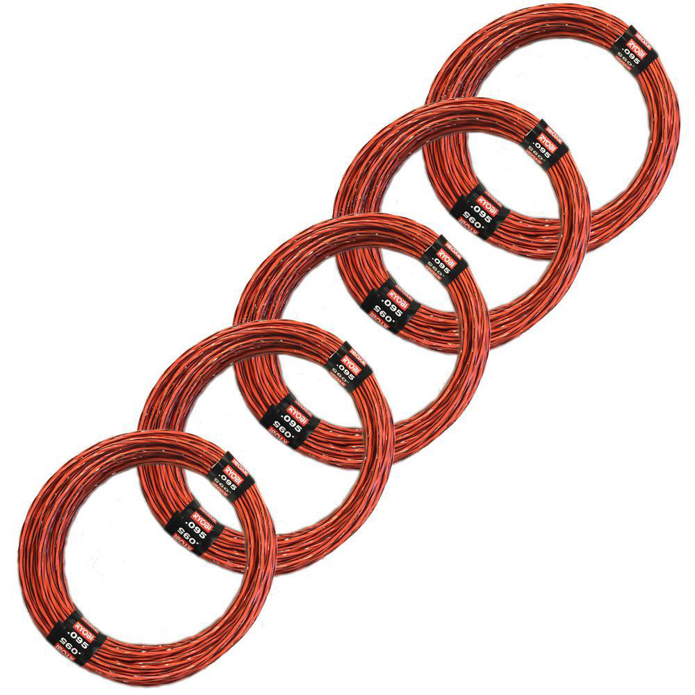 .095 PRE-CUT SPIRAL LINE (5 PACK) | RYOBI
